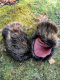 Beaver Half Gauntlet Mittens