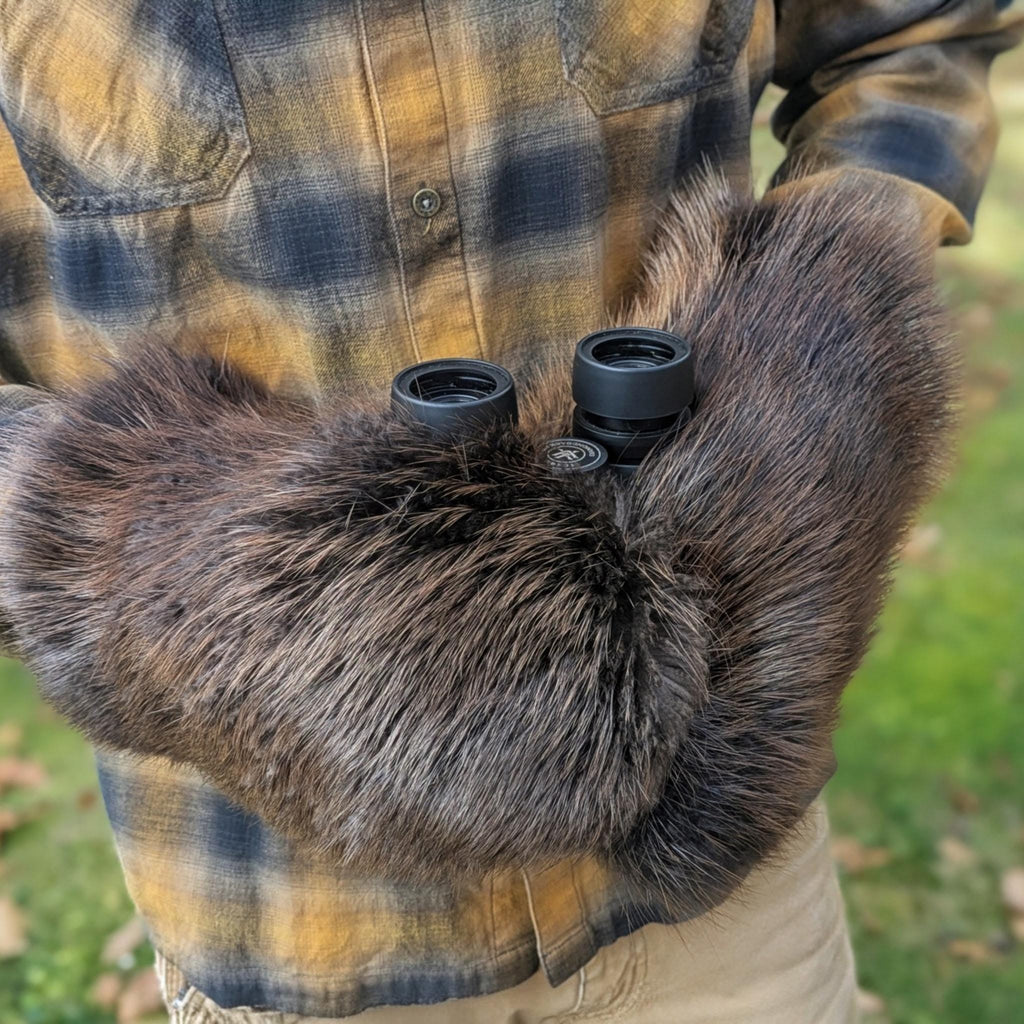 Beaver Half Gauntlet Mittens