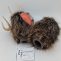 Knit cuffed Beaver Fur Mitten