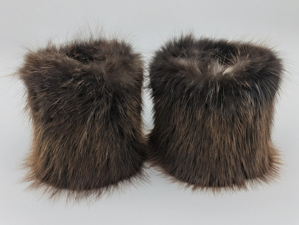 Beaver Fur Slip-on Boot Cuffs