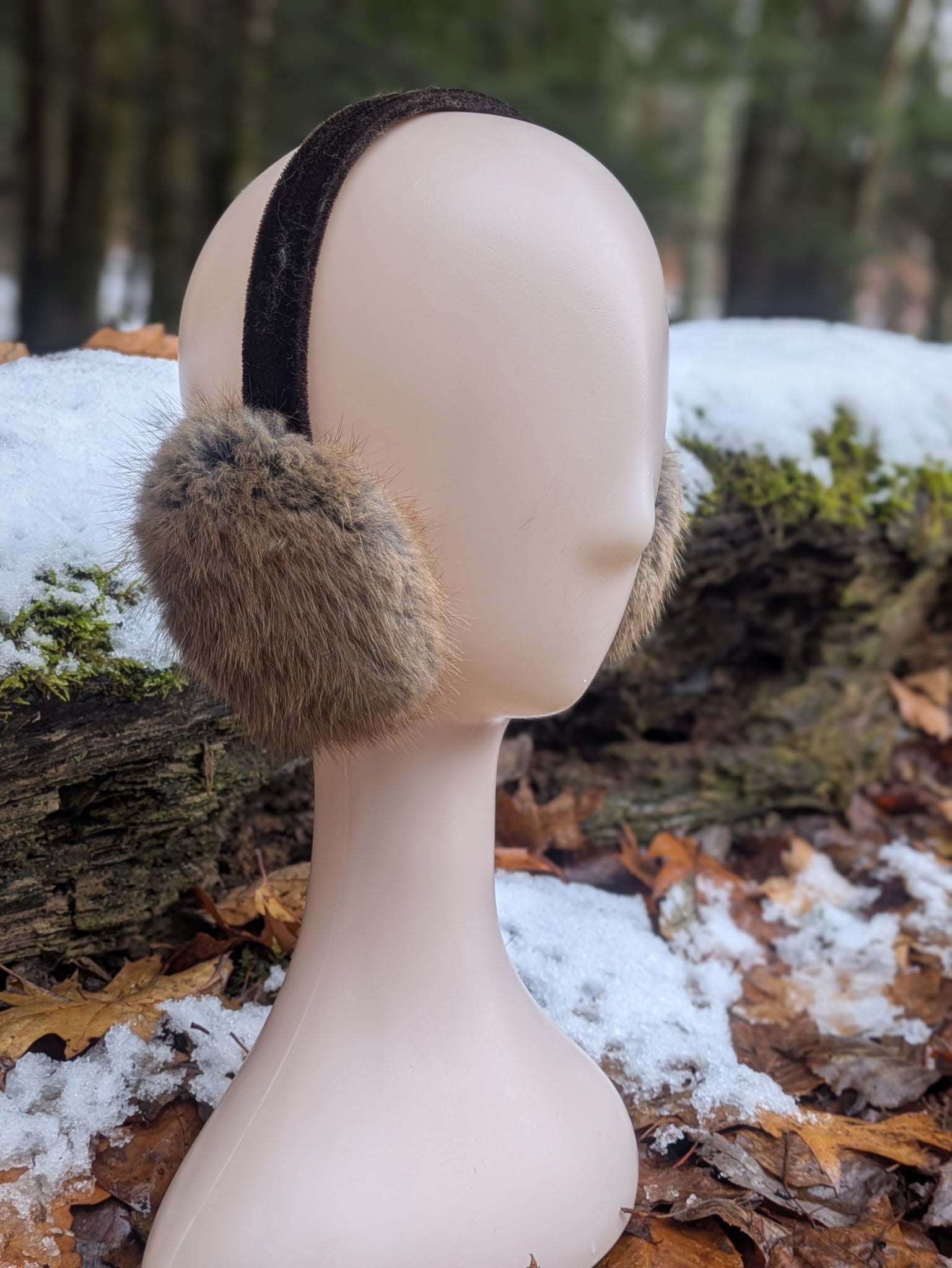 Natural Fur Earmuffs
