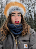 Red Fox Pillbox Hat
