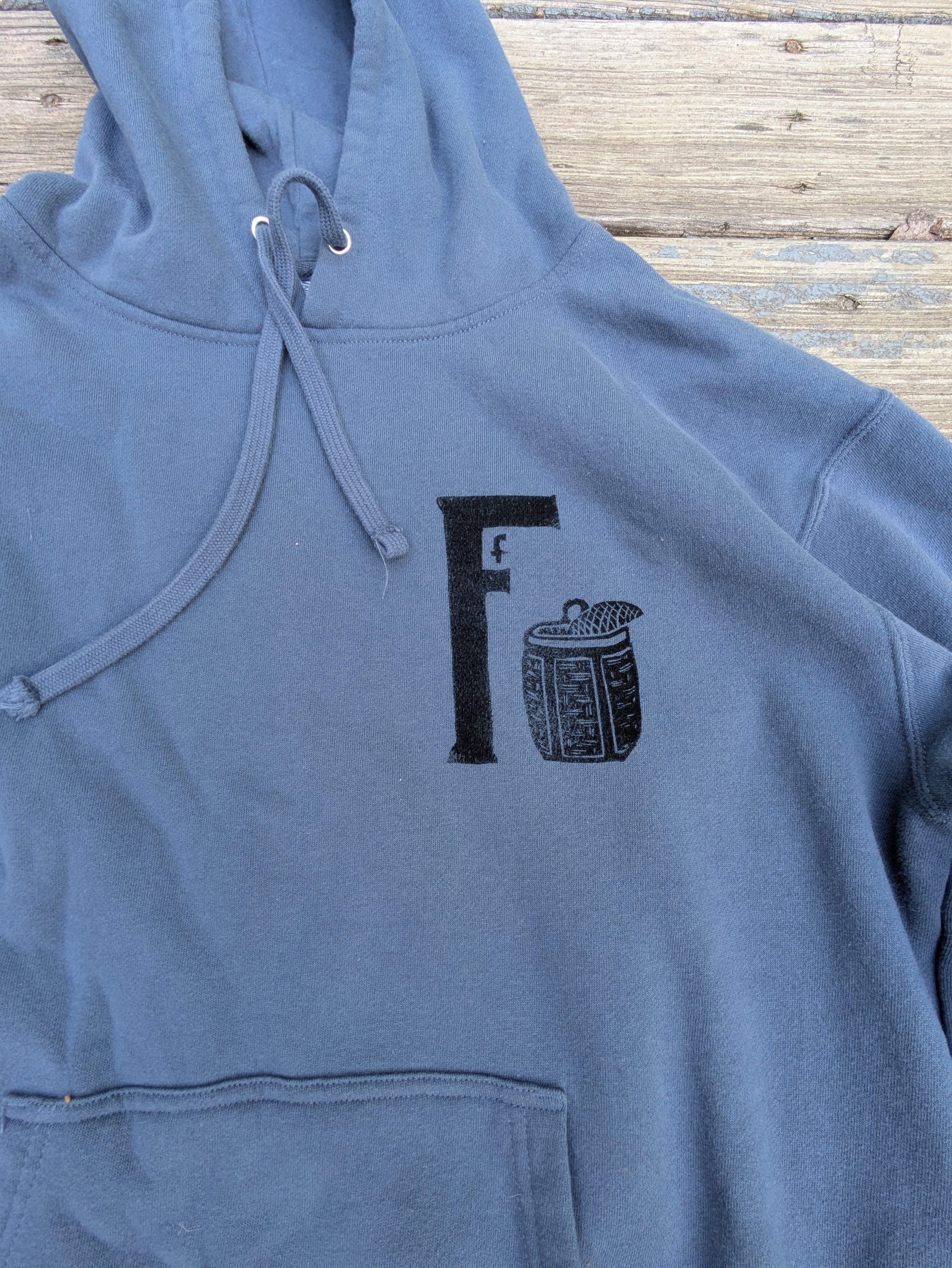 Lino Print Logo Hoodie