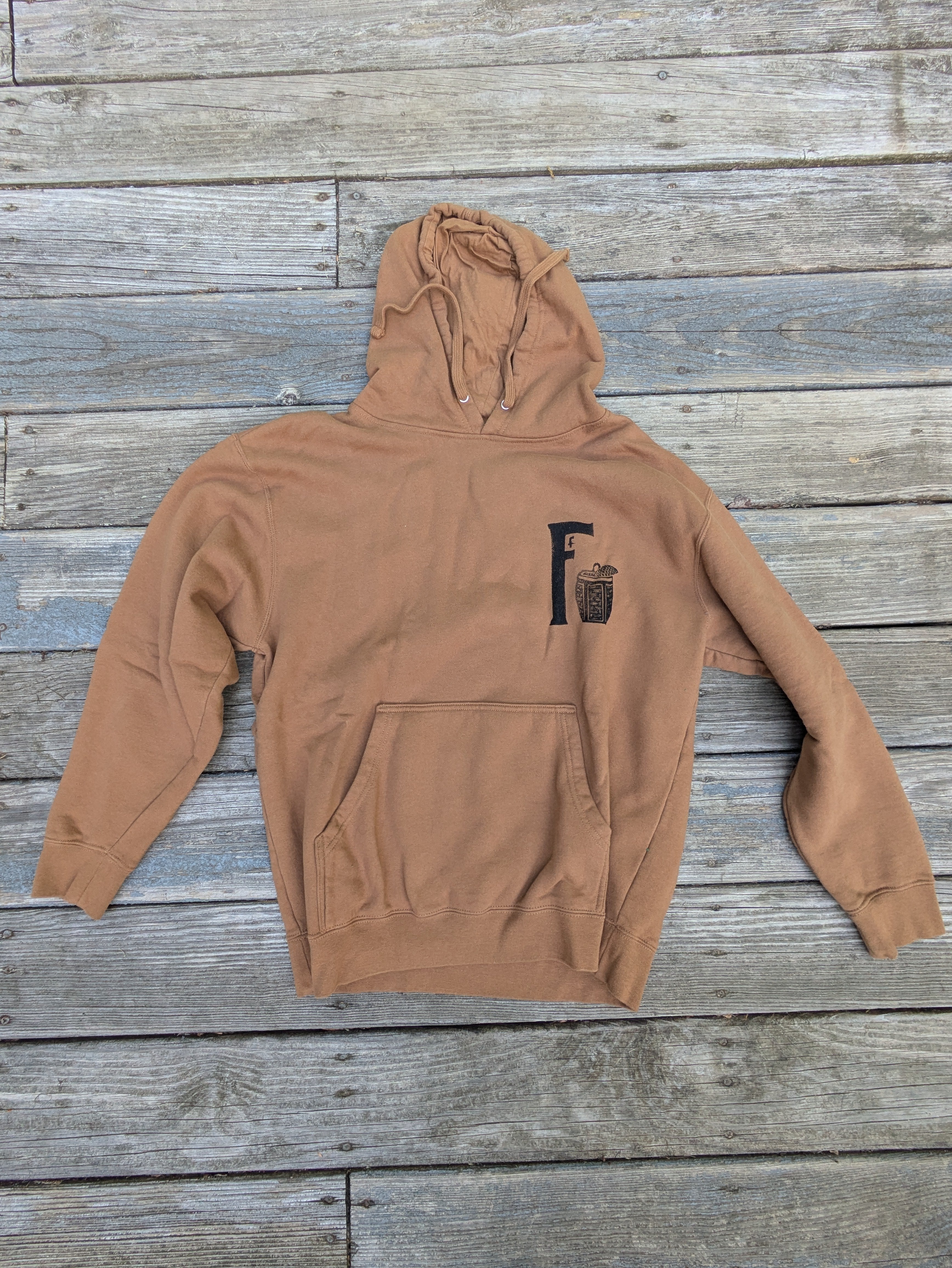 Lino Print Logo Hoodie