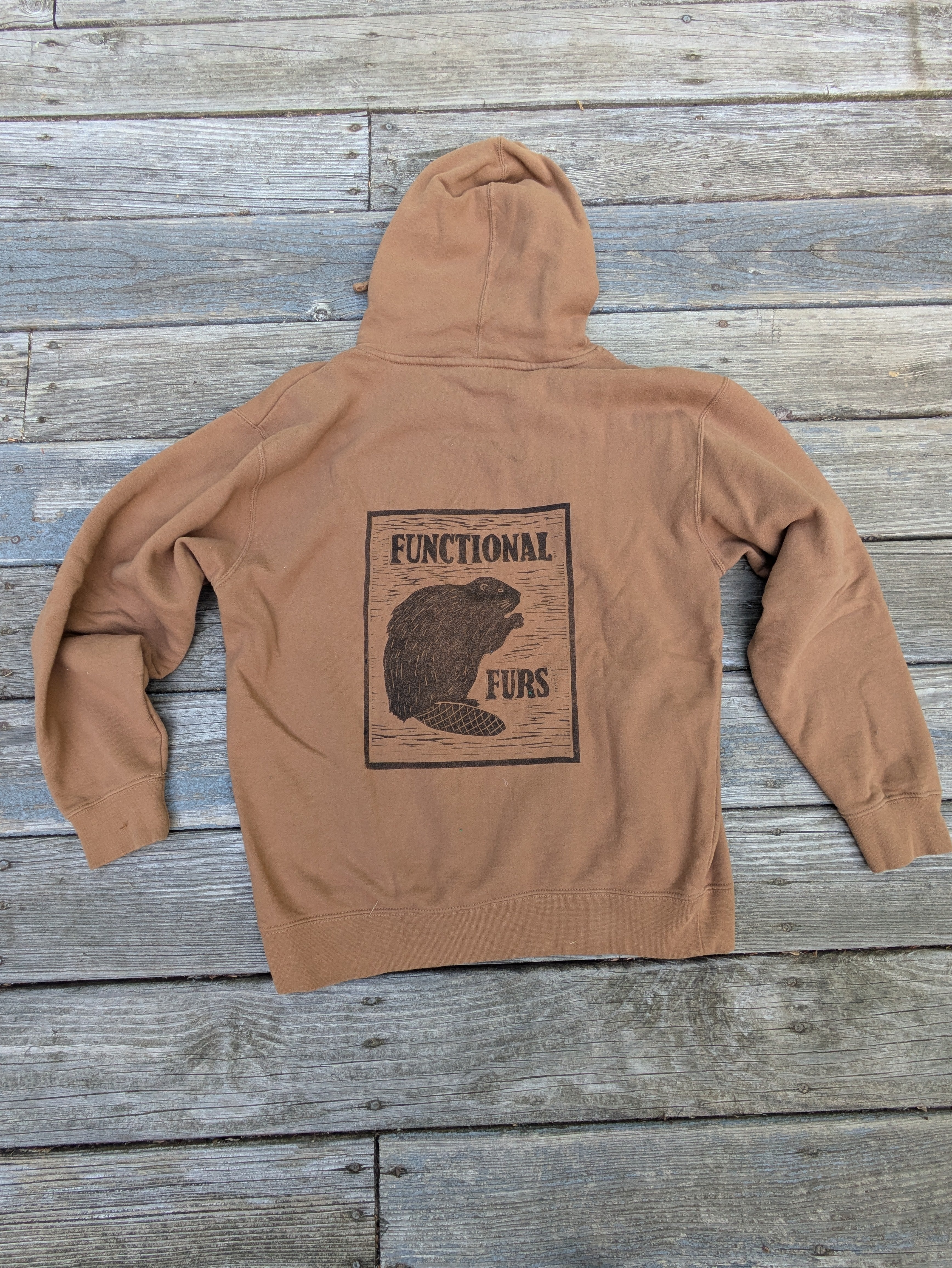 Lino Print Logo Hoodie