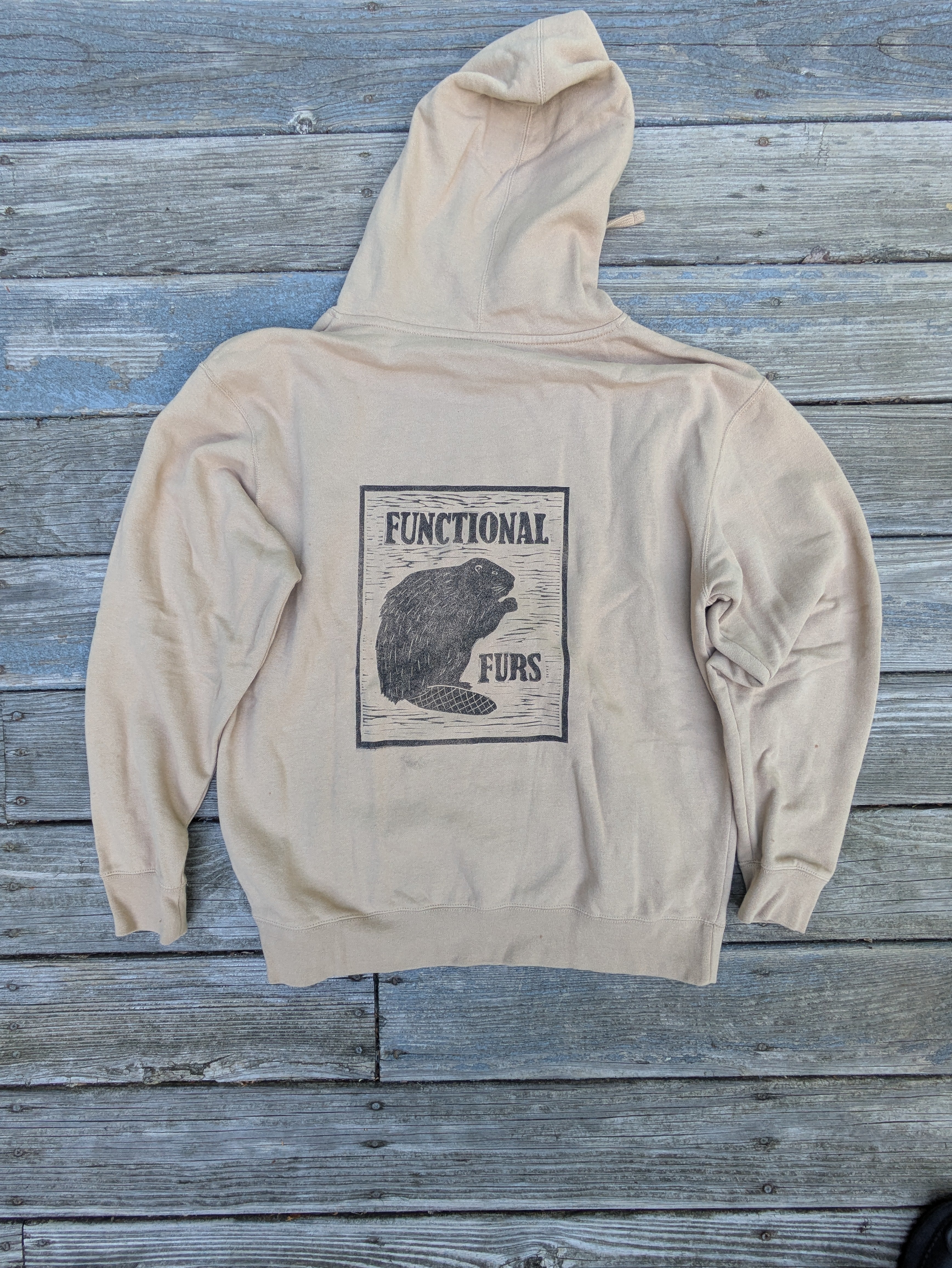 Lino Print Logo Hoodie